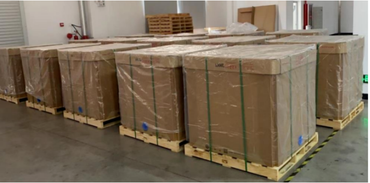 罐車OUT，環保級可折疊紙噸箱上線